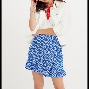 Madewell daisy print skirt